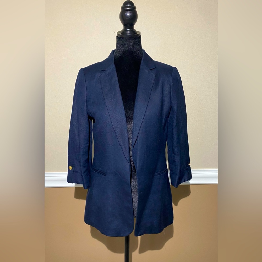 Calvin Klein Navy Jacket. Size 6P.